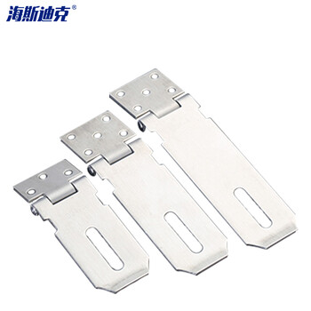 海斯迪克 不锈钢门扣锁 加厚扣吊扣防盗锁门窗配件 黑色3寸201材质（2个起订）HKW-18 