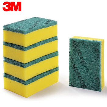 3M 刷碗布百洁布思高G6215海绵百洁布一般厨具经典款5片装XY003857345 1包