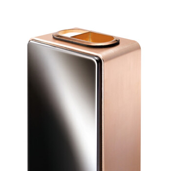 南 GPX-4A 埃丰座地烟灰桶 垃圾桶 酒店宾馆果皮桶带烟灰缸垃圾筒 玫瑰金 内桶容量8升