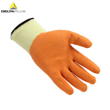 代尔塔（Deltaplus）201730 VE730 乳胶涂层抗撕裂手套 耐磨防切割防水防滑 定做 10码 12双