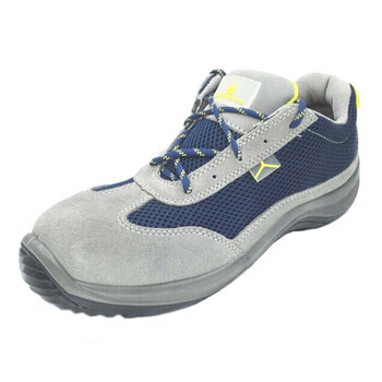 代尔塔/DELTAPLUS 301219 防砸防刺穿耐磨透气低帮安全鞋 蓝灰色 42码 1双 企业专享