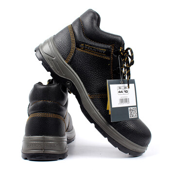 代尔塔301904 LANTATNA S1P HRO HI安全鞋印度水牛皮鞋面防砸防油防刺穿劳保鞋 黑色 44*1双