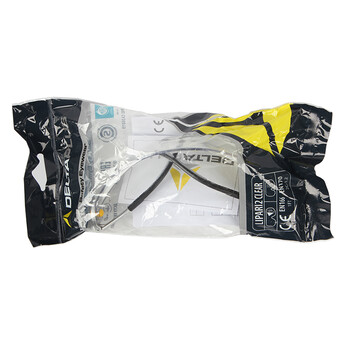 代尔塔（Deltaplus）101115 骑行护目眼镜 防刮擦防雾防风沙防冲击 透明 1付