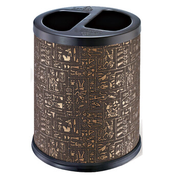 南 GPX-45R 南方套皮房间桶  埃及纹 商用酒店宾馆客房垃圾桶 果皮桶 房间桶