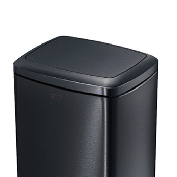 南 SF12-F03南方摇摆盖环境桶  黑金 商用垃圾桶 酒店宾馆客房果皮桶 容量12升