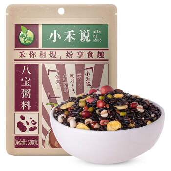 禾煜 小禾说八宝粥料500g （黑米 血糯米 薏米 绿豆 花生仁 赤豆等 五谷杂粮粗粮 粥米伴侣 腊八粥料）