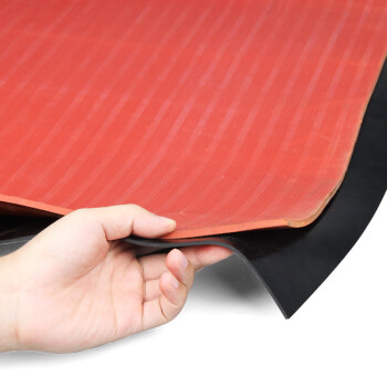天旭高压绝缘地毯配电房绝缘胶垫25KV橡胶垫安全防滑8mm厚1米宽×3米长 红色1卷