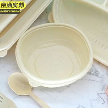 京洲实邦【餐勺镂空款50套】一次性外卖打包饭盒JZSB-9473B
