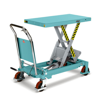 德国亚迈狮 手动剪式升降平台车 双层不可折叠 载重700kg 提升450-1500mm 平台1220*610*70mm TFD70
