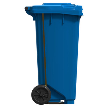 科力邦（Kelibang） 户外垃圾桶 大号加厚120L脚踏垃圾桶商用分类垃圾桶塑料环卫垃圾桶带盖 KB1067 蓝色