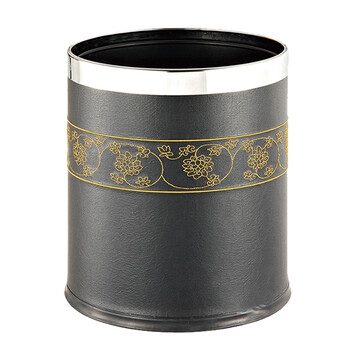 南 GPX-45G 南方多层圆形烤漆垃圾桶 镜钢圈 商用酒店宾馆客房不锈钢垃圾桶 果皮桶 房间桶