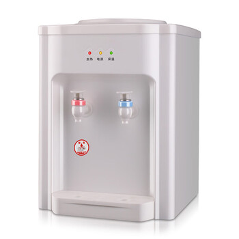 宽选工品 台式小型迷你饮水机 制冷器小型开水机冷热水饮水机白色/制热+常温水