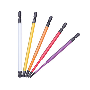 安力士牌（ANEX）球形内六角批头ACBP5-150L(5支装)球形风动批咀 球型电动批嘴 球形螺丝刀套装