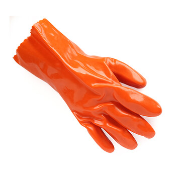 东亚 828 耐酸耐油浸塑手套 防油酸碱加厚耐磨防滑防水劳保手套 12副/打