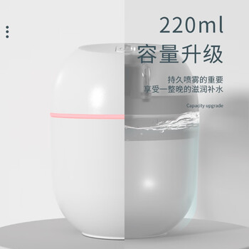 遥里逊彩蛋加湿器家用小型迷你静音加湿器 白色YLX-717