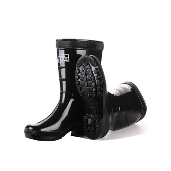 君御 男士雨鞋秋冬季雨靴双钱中筒 801 40码