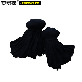 安赛瑞 一次性卫生袜子 劳保安全鞋袜 访客一次性丝袜100双 黑色   11375