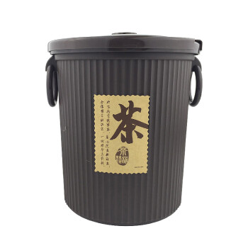 庄太太【小号咖啡色带球管】塑料茶渣过滤垃圾桶ZTT-9602