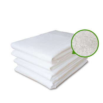 庄太太 【白色90*100/50只】大号加厚透明塑料袋特大装被子打包袋