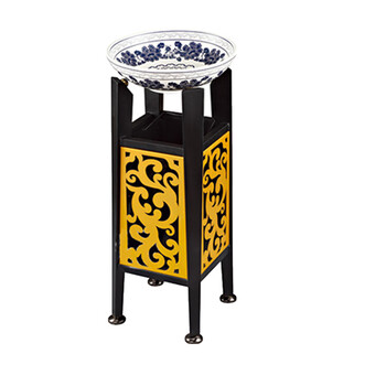 南 GPX-173F 南方宝塔古铜座地烟灰桶 黑色 商场垃圾桶 酒店落地烟灰桶立式果皮桶商场垃圾筒