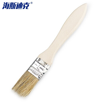 海斯迪克 HKZX-3 木柄油漆刷 清洁毛刷刷墙工具扫灰猪毛刷烧烤刷船用刷 加厚1寸(10把)