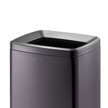 南 SF10-F02 南方长方形房间桶 黑金 防指纹厨房垃圾桶酒店宾馆客房不锈钢垃圾桶果皮桶商用桶 容量10升