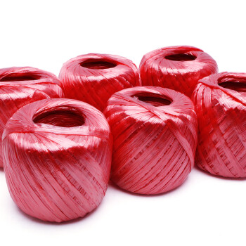 者也（ZYE）全新料150克透明塑料绳草球打包绳捆扎捆绑绳包装绳尼龙绳加厚耐磨 红色