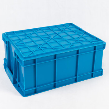 海斯迪克 HK-843 加厚周转箱 大号收纳物流塑料零件盒元件盒物料箱 M16蓝520*370*210
