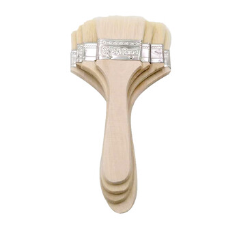 兰诗（LAUTEE）DF-1003 羊毛刷软毛油漆刷 烘焙扫工业刷 短柄3寸  10把/盒