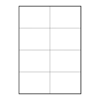 飞尔（FLYER）A4空白不干胶标签纸  背胶书写纸哑面【8格105x74.25mm 80张直角】