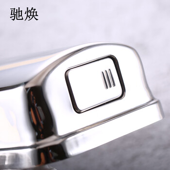 驰焕 手动不锈钢皂液器酒店壁挂式洗手液器皂液瓶按压洗手液盒 201不锈钢 拉丝1000ml