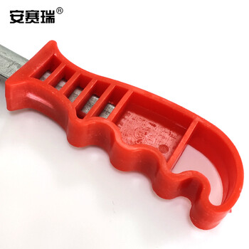 安赛瑞 刀型钢丝刷 镀铜丝刷刀刷 (5把装）除锈刷子 塑料柄刀刷缝隙刷 23957