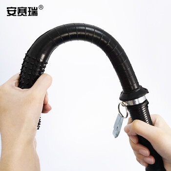 安赛瑞 防暴橡胶棍巡逻棍狼牙橡胶棒狼牙棍橡胶直棒安保执勤巡逻防身棍防暴防身橡胶棍12683