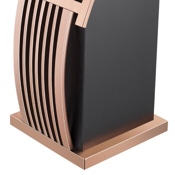 舒蔻【酒店垃圾桶】烟灰缸不锈钢大堂立式室外宾馆时尚带内桶走廊带烟灰缸垃圾桶烟灰桶方桶A-178B玫瑰金