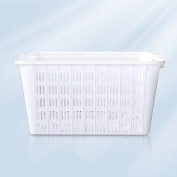 米奇特工 730x500x390 周转筐塑料箩筐水果蔬菜收纳篮 2号筐白色