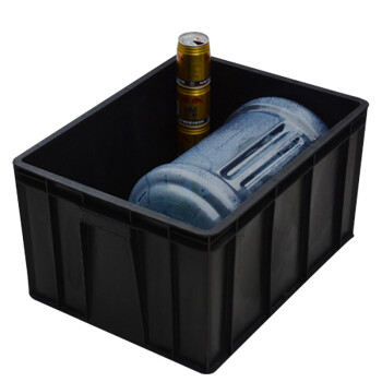 海斯迪克 HKW-71 防静电周转箱 电子元件盒物料盒黑色塑料收纳箱 6号545*420*240无盖