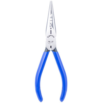 三山（3.peaks）进口电工多用尖咀钳BR-150G-S尖嘴钳 压端子钳6寸150mm