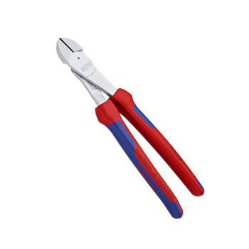 凯尼派克（KNIPEX）74 05 250 省力型斜口钳 镀铬 双色手柄 250mm 切割类工具 钢