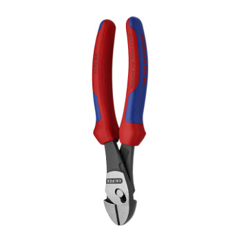 凯尼派克（KNIPEX）73 72 180 TwinForce双铰接斜口钳 抛光 双色手柄 切割类工具 钢