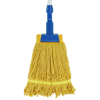 兰诗（LAUTEE）TB-0276 四色分类夹齿蜡拖 酒店宾馆商用棉线拖把 绿色