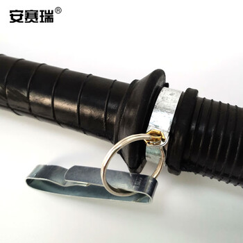 安赛瑞 防暴橡胶棍巡逻棍狼牙橡胶棒狼牙棍橡胶直棒安保执勤巡逻防身棍防暴防身橡胶棍12683