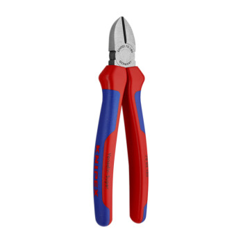 凯尼派克（KNIPEX）70 02 180 通用型斜口钳 抛光 双色手柄 180mm 切割类工具 钢