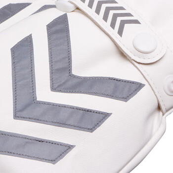 者也（ZYE）反光棉手套 冬季加绒保暖手套交通指挥警示手套 白色