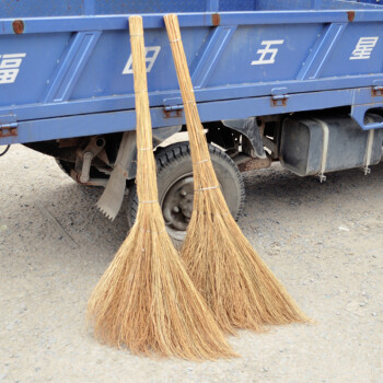 兰诗（LAUTEE）DM-912 铁扫把 物业环卫工地笤帚户外金丝草扫把 植物扫帚 加厚款