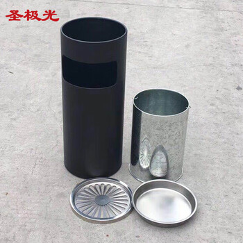 圣极光酒店垃圾桶电梯口灭烟桶工业烟灰桶710808可定制25*61cm