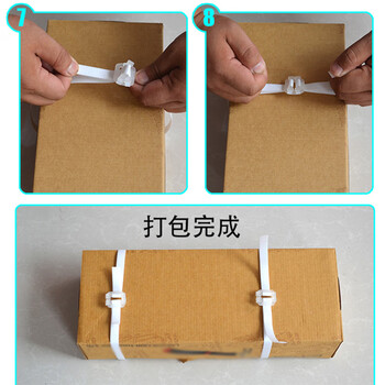 飞尔（FLYER）PP塑料打包扣 塑料手拉扣 手工打包带用塑料扣 白色手拉扣 100个【FLb679】