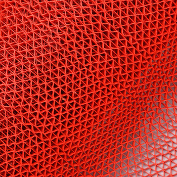 科力邦（Kelibang）PVC镂空防滑地垫 S型网格游泳馆隔水脚垫疏水垫 商场工厂车间隔水垫 1.6m*1m KB1213 红色