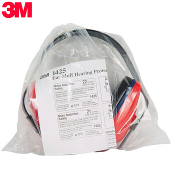 3M 1425经济型隔音耳罩 睡眠 工业噪声学习降噪耳罩1副装SNR30dB 定做