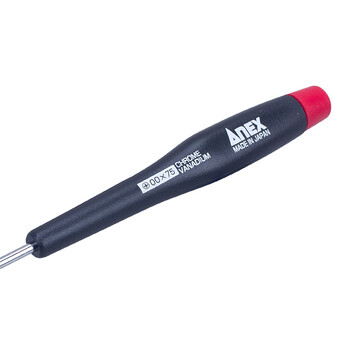 安力士牌（ANEX）进口精密螺丝刀 No.3450 十字螺丝刀 模型螺丝刀 PH00 2.5X75mm 十字