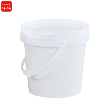 谋福1089 食品级塑料桶密封桶小水桶包装桶 龙虾打包桶（塑料桶（ 3L白色 带提手））